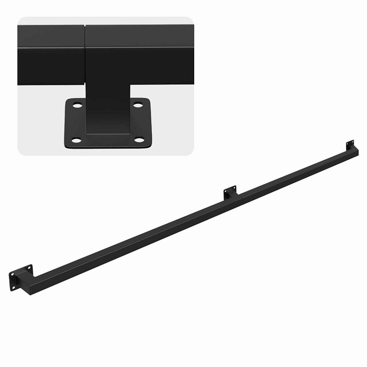 150 cm Trapleuning voor trap Trapleuning Trapleuning voor trap binnen en buiten zwart