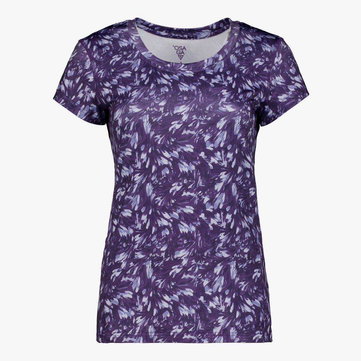 Osaga dames sport T-shirt met print paars - Maat M