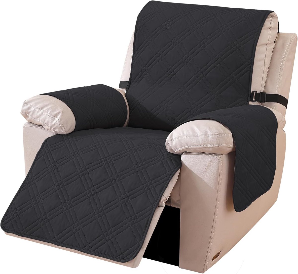 SnelShoppen - Omkeerbare Fauteuilhoes, Universele Zithoezen voor Televis Stoel, Relaxfauteuil Hoes, Krassenbestendig, Relaxstoelbeschermer (Groot 1 Pl