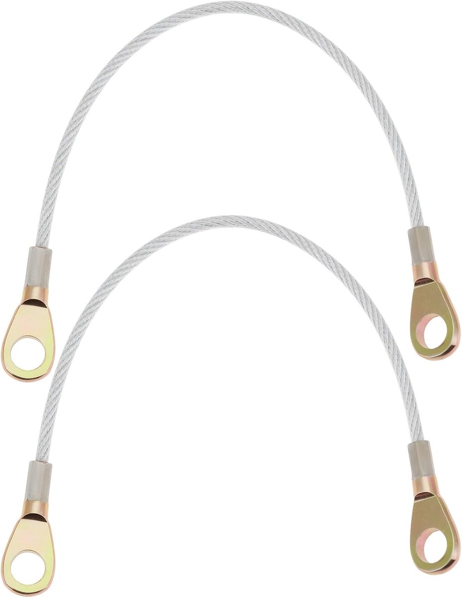 SnelShoppen - 2 stuks Achterklep Kabel Haak 53045-0006 voor Kawasaki Mule 600 610 - Betrouwbare Ondersteuning, Compatibel, Duurzaam, Voertuigaccessoir