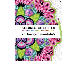 Kleuren op letter verborgen mandala's