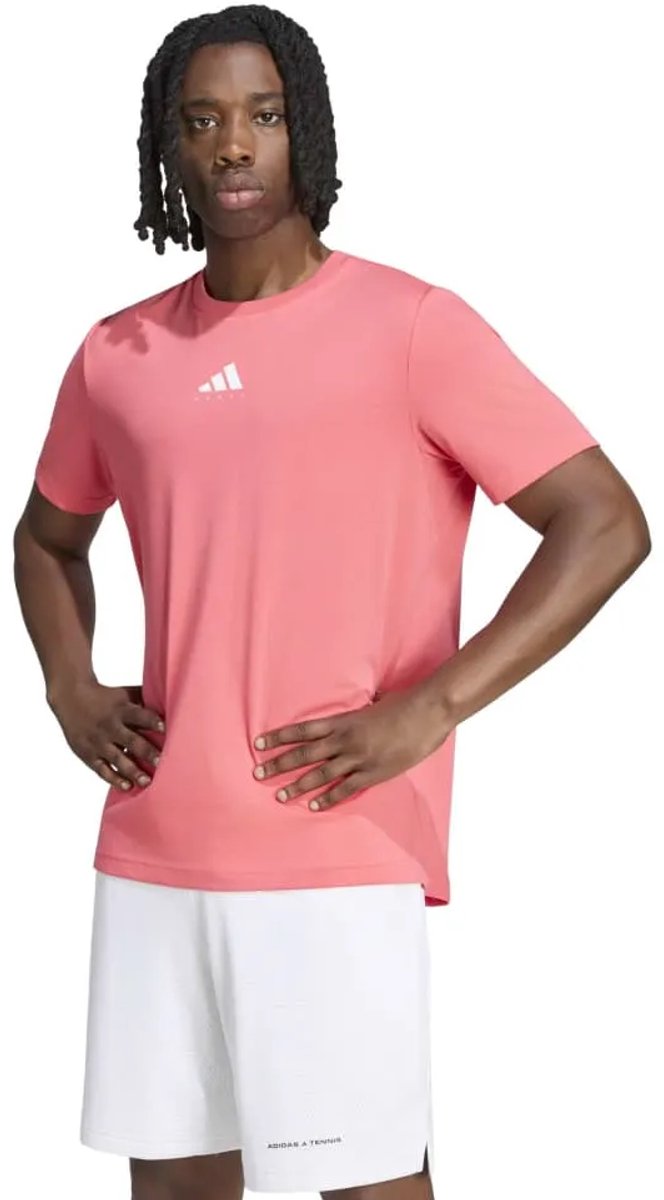 Adidas Padel Cat T T-shirt Met Korte Mouwen Man Purtur