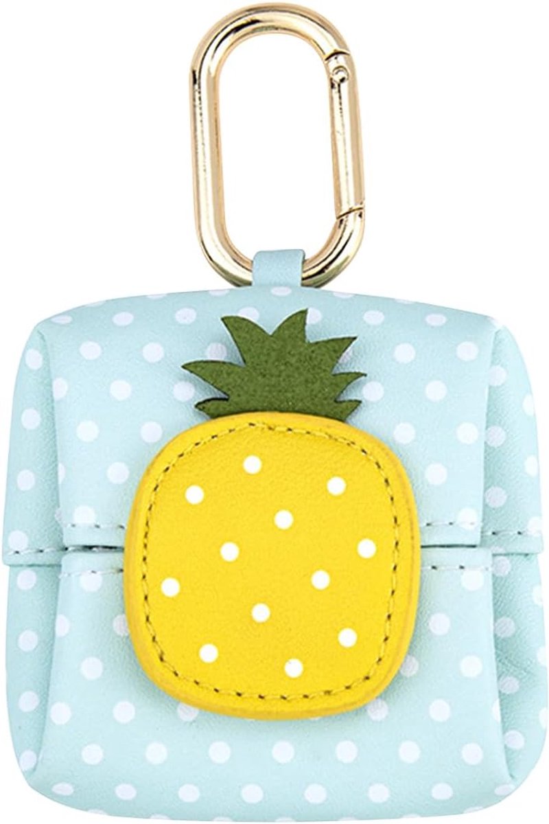 SnelShoppen - Fruitvormige Muntportemonnee, Vouwbare PU Leren Portemonnee, Mini Portemonnee voor Vrouwen en Meisjes, Schattige Portemonnee met Sleutel