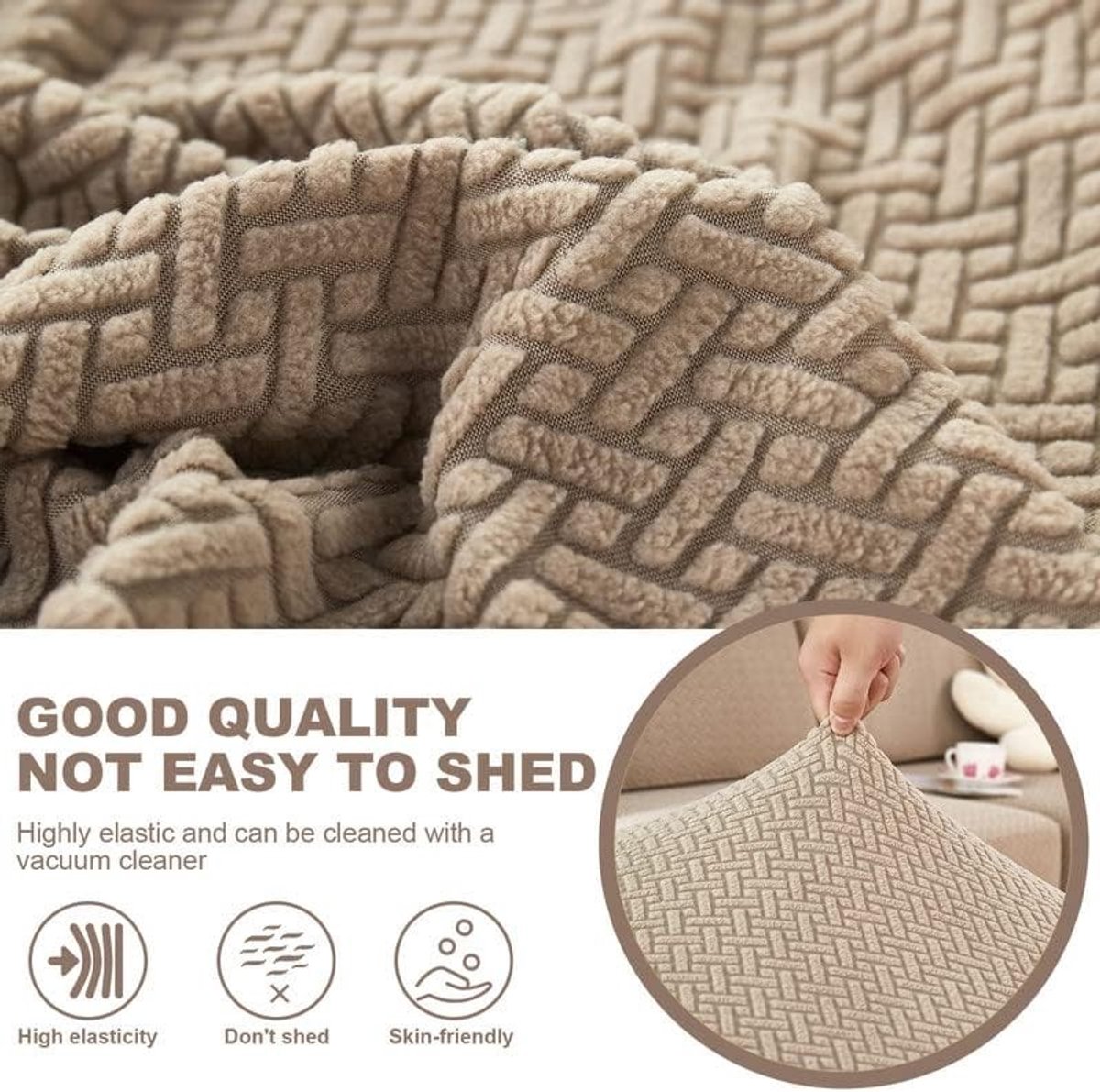 Stretch Sofa Cover - Universele Elastische en Antislip Hoes voor L-vormige Bank en Chaise Lounge - Bescherming voor Meubels