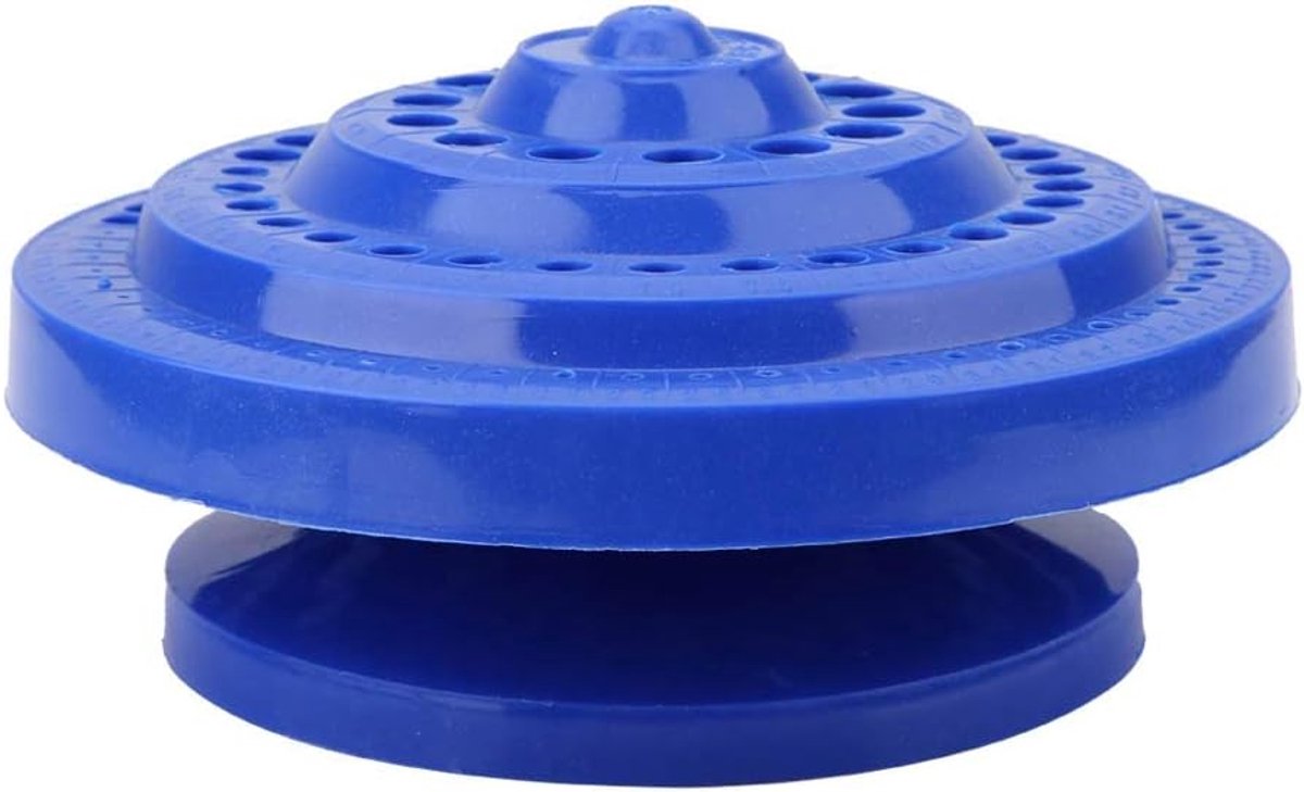 SnelShoppen - 1-13mm Boor Bit Organizer Hard Kunststof 100 Gaten Houders voor Nagel Boormachines, Ruimtebesparend en Geordend