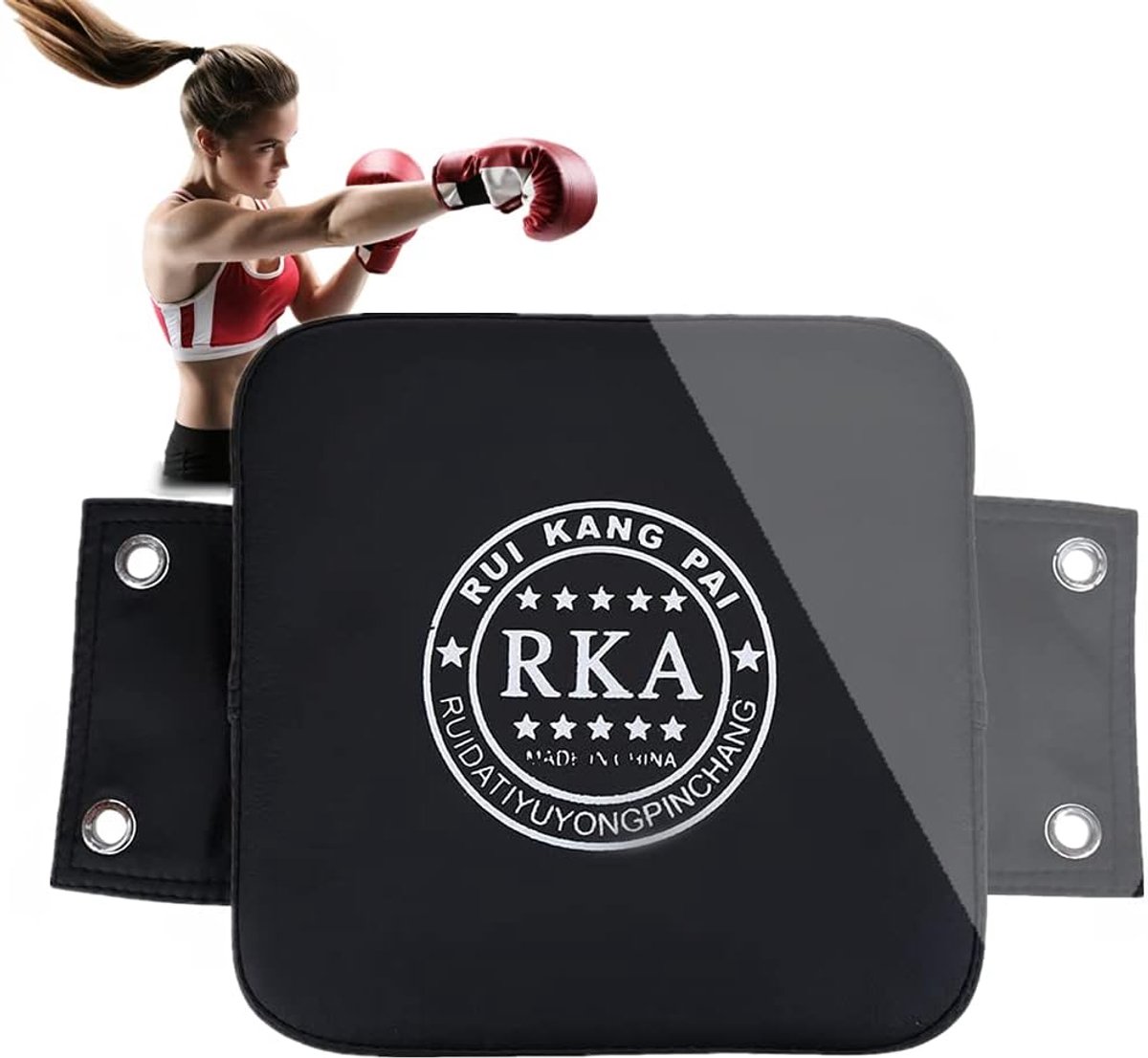 SnelShoppen - Pads Training Wall Sandbag Boksen Fitness Wand Stootkussen Vierkant Doelgericht Zacht Kussen PU Leer Foam Rubber