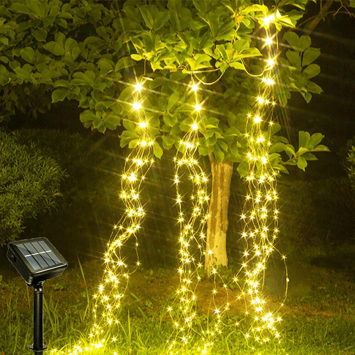 Lichtsnoer Solar 2M 200 LEDs - Waterdicht - 8 Lichtstanden - Perfect voor Buitenverlichting - ShopVlot