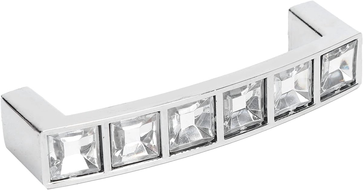SnelShoppen - Moderne en Eenvoudige Ladeschroef, Zink Legering Kristal Handgreep voor Kasten, Lades, Meubels, Deuren, 1 Stuk