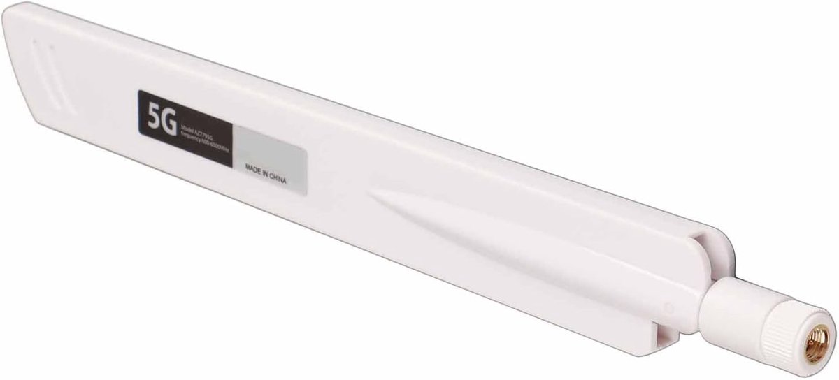 SnelShoppen - 5G Antenne 18dBi Hoge Gain SMA Omni-Directionele Antenne 600-6000MHz Volledig Band voor Routers, Draadloze Bewaking en DTU (Wit)