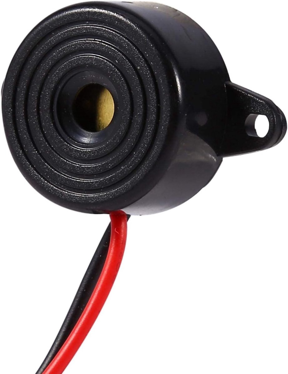 SnelShoppen - Elektronische Geluidssignaal, DC 3-24V Hoge Decibel SFM-20B Piezo Buzzer Alarm met Continue Geluid, Kabel Lengte 120mm, Ideaal voor Veil