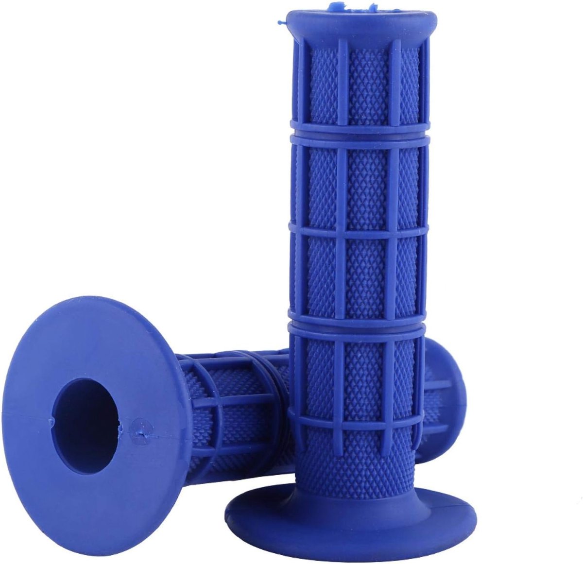 SnelShoppen - Motorfiets Handgrepen 22mm 7/8" Universele Siliconen Handvatten voor Pit Dirt Bike - Blauw - Comfortabel en Duurzaam