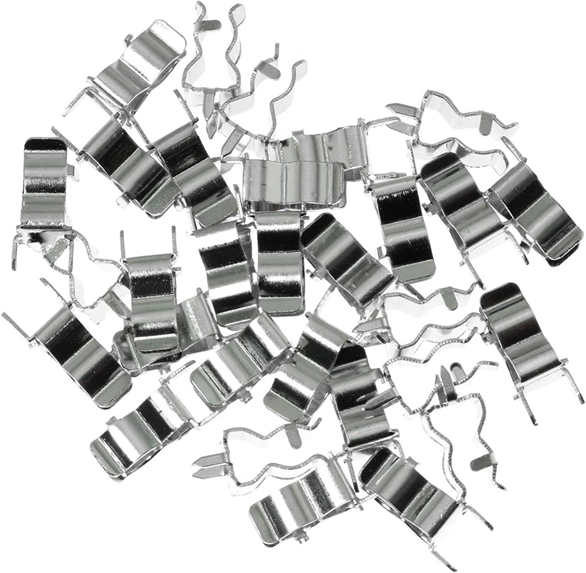 SnelShoppen - 45pcs 6x30mm Fuse Clip - Messing Geplateerde Tin Fusehouder Clip voor Glas en Keramische Buiszekeringen - Makkelijk in Gebruik, Max 10A