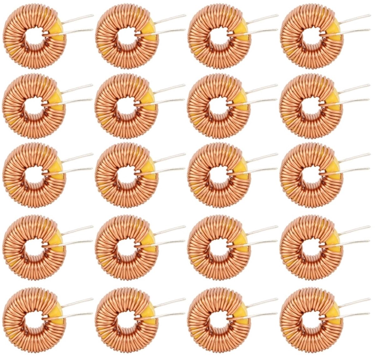 20pcs toroid magnetic inductor wire of copper coil for circuit board of circuit board 100UH 0.6mm - ShopVlot