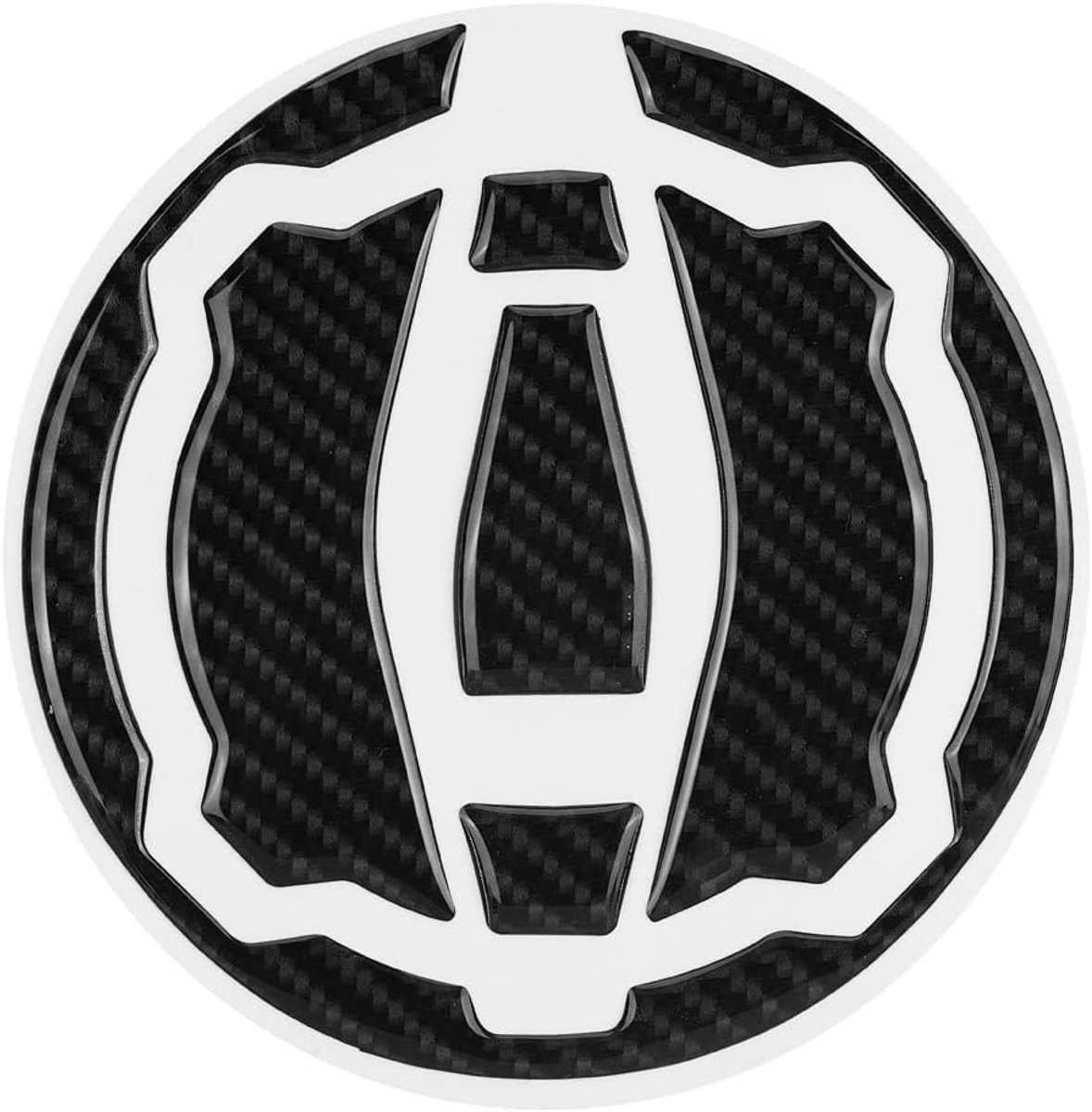 SnelShoppen - Gas Tank Sticker, Carbon Motorrtank Pad Cover Sticker Decals Bescherming Frame Trim Sticker voor Kawasaki Z900 Z650 2017-2018