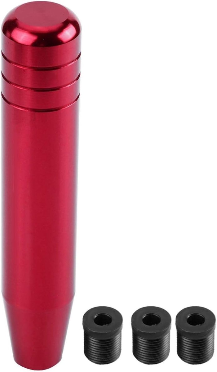 SnelShoppen - Universele Handgreep Versnellingsknop 18cm Aluminium Legering - Rood - Perfect voor Auto, Motor en Meer