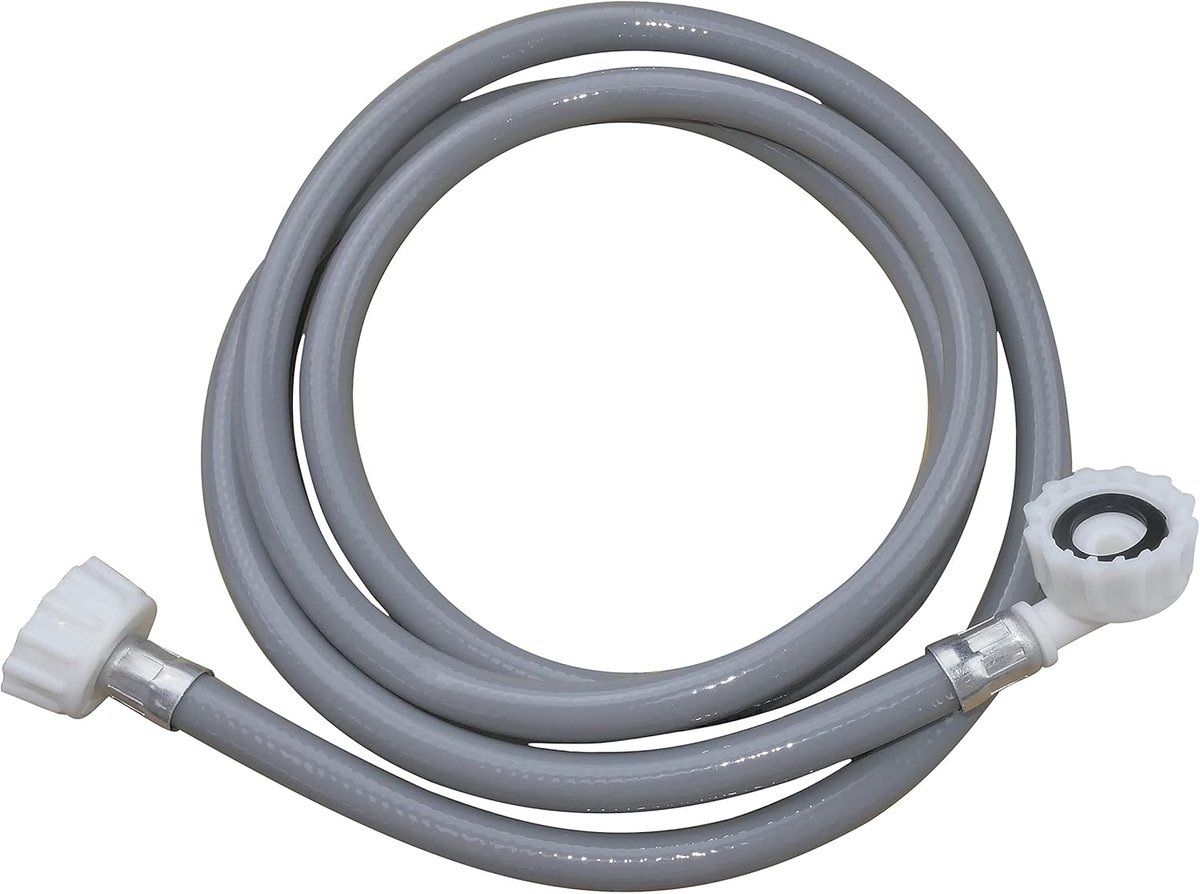 SnelShoppen - Aansluitslang voor Stroomvoorziening - Inlaatslang 1,9 Meter - 3/4" - Wasmachine/Vaatwasser - 4-Laags - Flexibel en Duurzaam