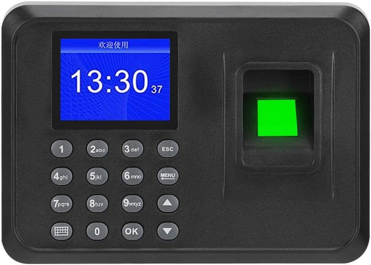SnelShoppen - Aanwezigheidsmachine Werknemers Check-in, Wachtwoord Vingerafdruk Deur Toegangscontrolesysteem, Thuisbeveiliging Toegangscontrole Toetse