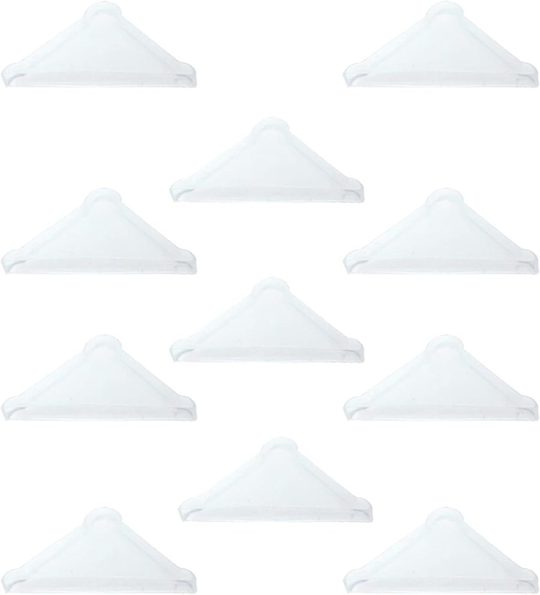 YouU Corner Protectors, 20pcs Shape Triangular Glass Corner Protector Pads (3mm x 50mm), White - ShopVlot