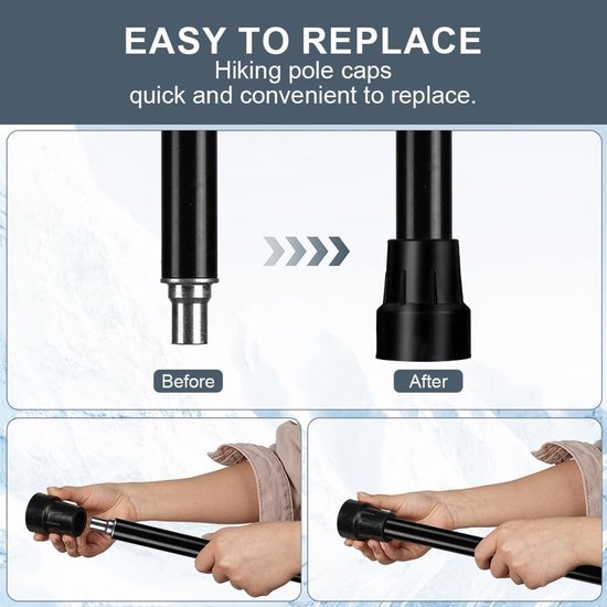Set van 6 Rubber Stools met Metalen Versterking, Antislip en Hoge Stabiliteit voor Senioren en Wandelen, Ideaal voor Stabiele Zitplaatsen en Ondersteuning — afbeelding 2