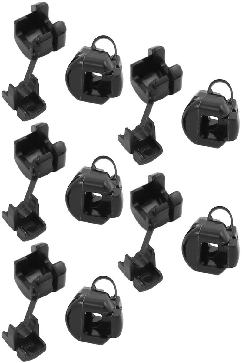 SnelShoppen - 10 Stuks 5N-4 Kabeldoorvoer met Ronde Kabel, 11mm, Zwart, Nylon, Strain Relief Bush voor Kabels, Ideaal voor Klussen en Elektronica