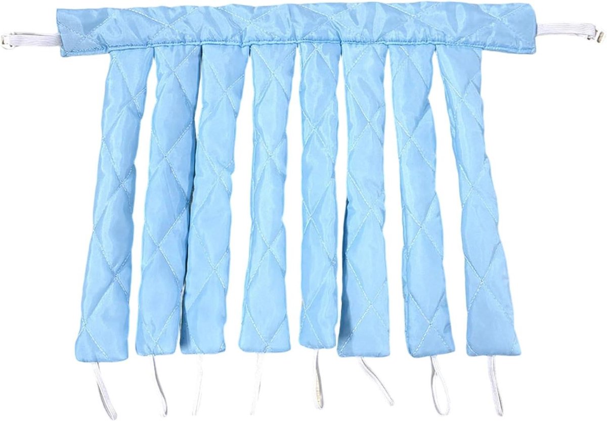 Warmte-vrije Krulstang Hoofdband - Nachtkruller Slaapkruller - Haar Krullen - Slaapvriendelijk Comfort - 55cm - Blauw