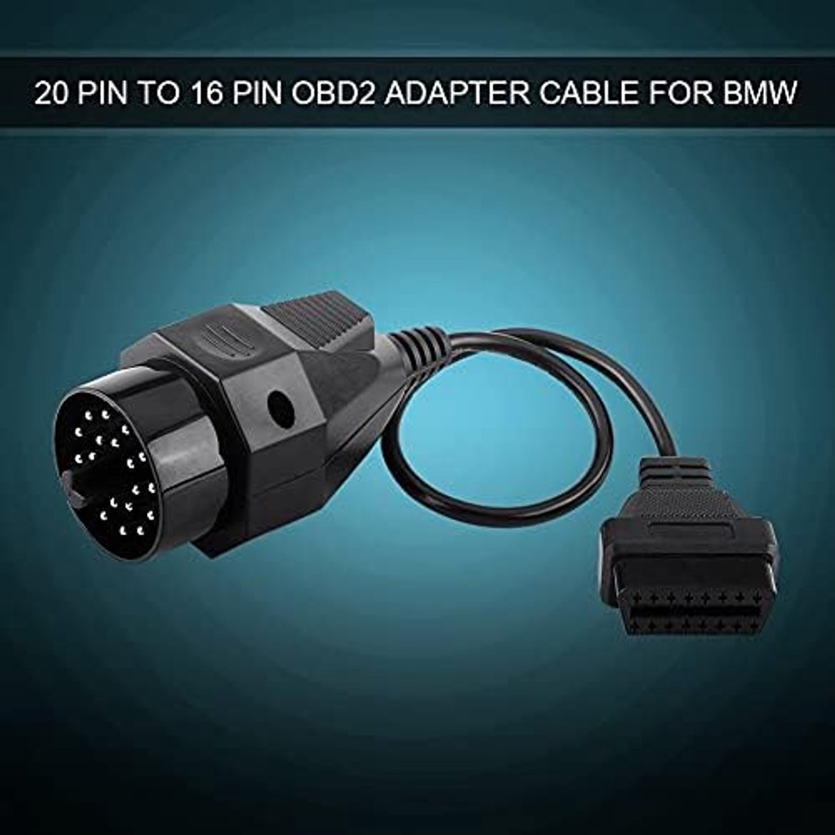 SnelShoppen - OBD2 adapter kabel 20-pins naar 16-pins voor BMW E36 E38 E39 E46 E53 X5 Z3 - Professioneel, duurzaam en flexibel