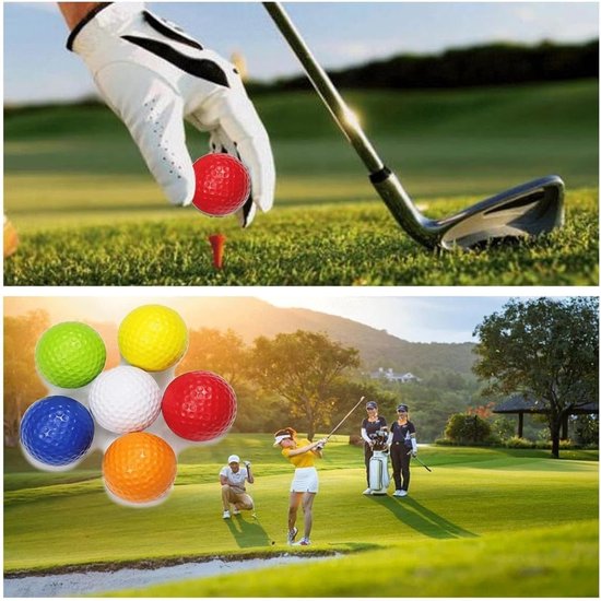 Set van 26 Trainingsgolfballen, Ideaal voor Oefeningen, Binnen- en Buitentraining, Zacht en Schokabsorberend Foam — afbeelding 3