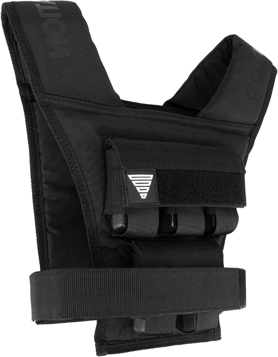 Gewichtsvest - Verstelbaar vest - Intensieve training - Compact ontwerp - 10 kg - Zwart