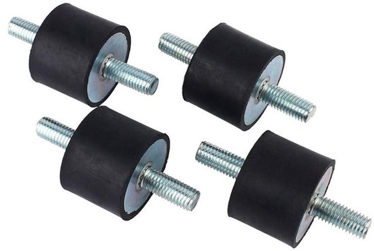 Rubber Anti-vibratie Steunen voor Luchtcompressor en Motoren - M10 40x30 Schokdempers voor Auto en Boot