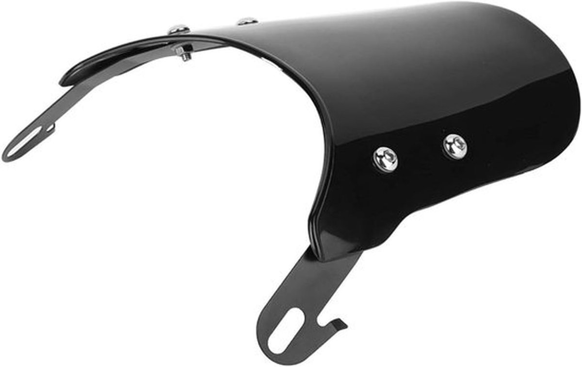 Windscherm voor Motorfiets 28x19x7cm - ABS en IJzer, Winddicht en Krasbestendig, Vervangingsonderdeel voor 5-7 inch Koplampen