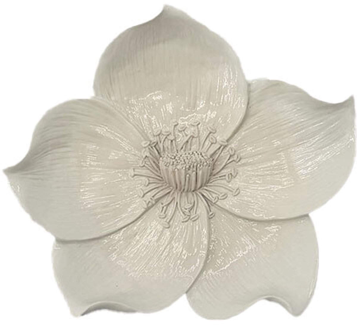 HomeBound - Wanddecoratie Bloem Zalea Beige - 15,5 cm
