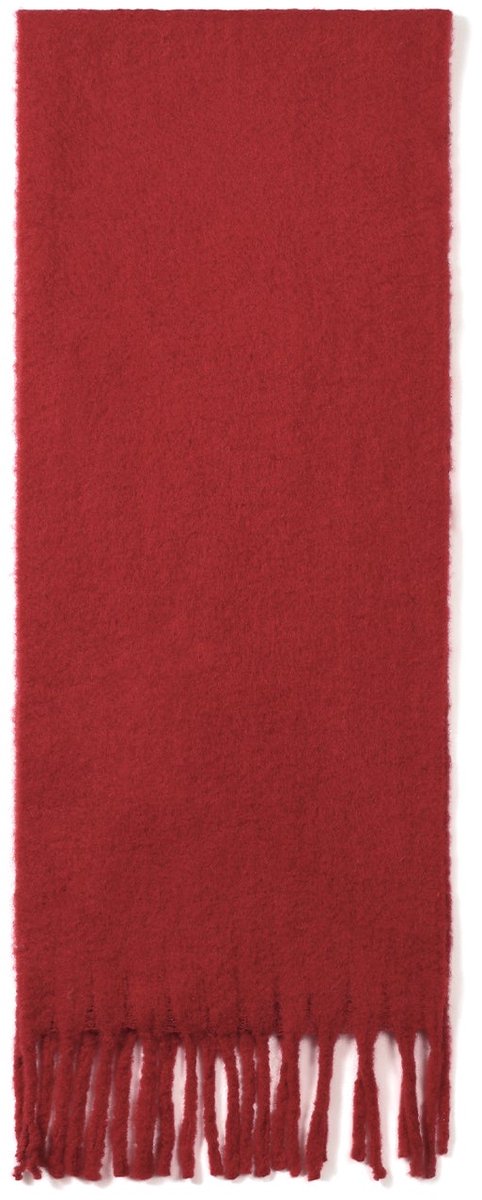 Wintersjaals, effen kleur, eenvoudig, polyester, dagelijkse accessoires - Rood