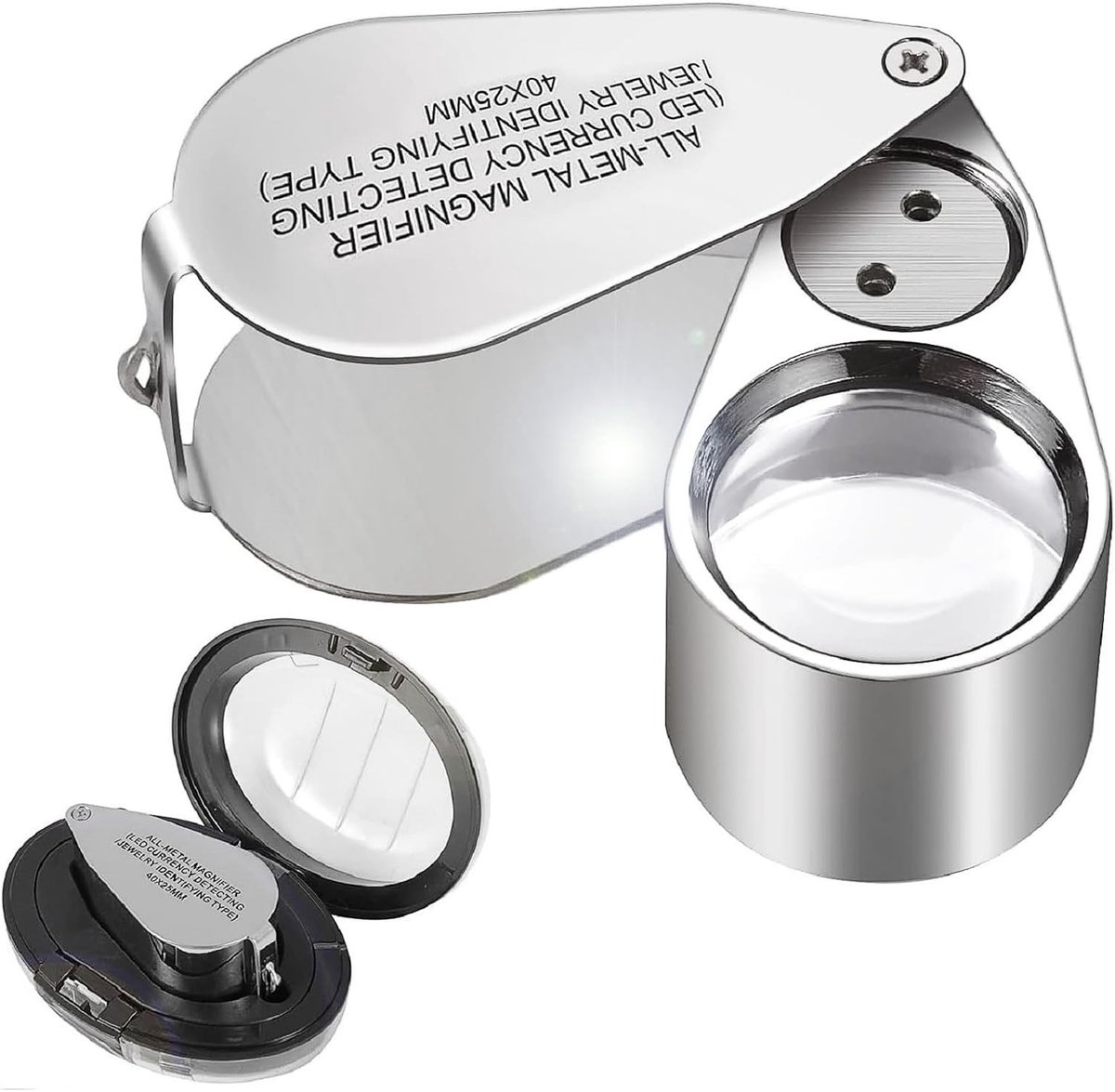 Vergrootglas kind - Vergrootglas - Zilver - 40x vergroting - Voor Munten en Sieraden