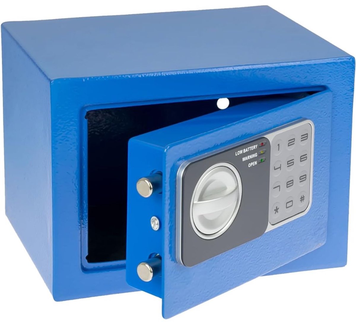 NIVA® Kluisje met Cijferslot - Elektronische Kluis - Kluis - Blauw - 23cm x 17cm x 17cm