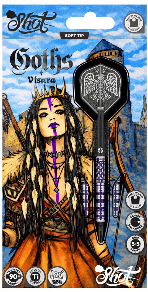 Shot Goths Visara 90% - Soft Tip Darts — afbeelding 5