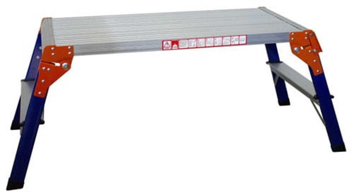Edma Aluminium Werkplatform inklapbaar - 96 x 45 x 49 cm