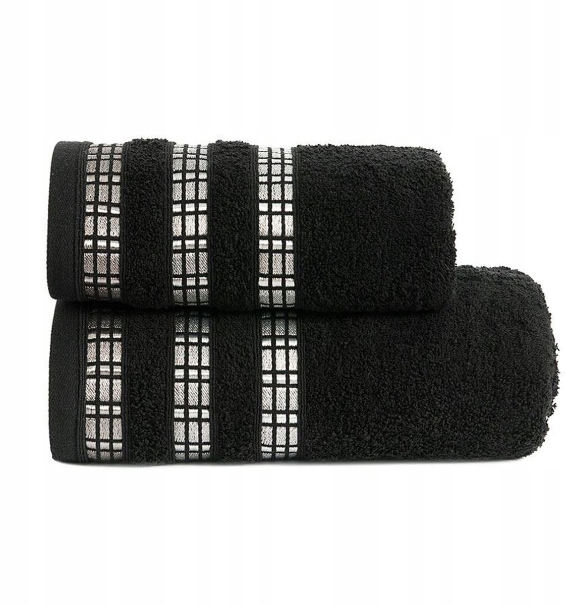 Luxe Katoenen Badhanddoek 70x140cm - Zwart