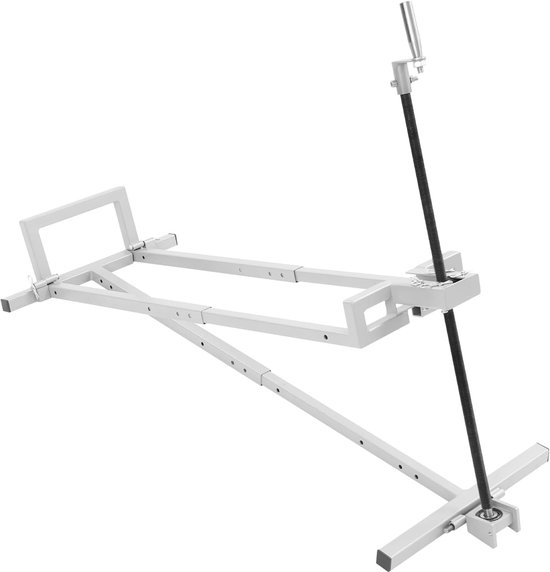 Gazontractorlift - Hefinrichting zitmaaier - Onderhoud apparaat - 400 kg hefvermogen - 74 cm hefhoogte - Lichtgrijs en zwart — afbeelding 5