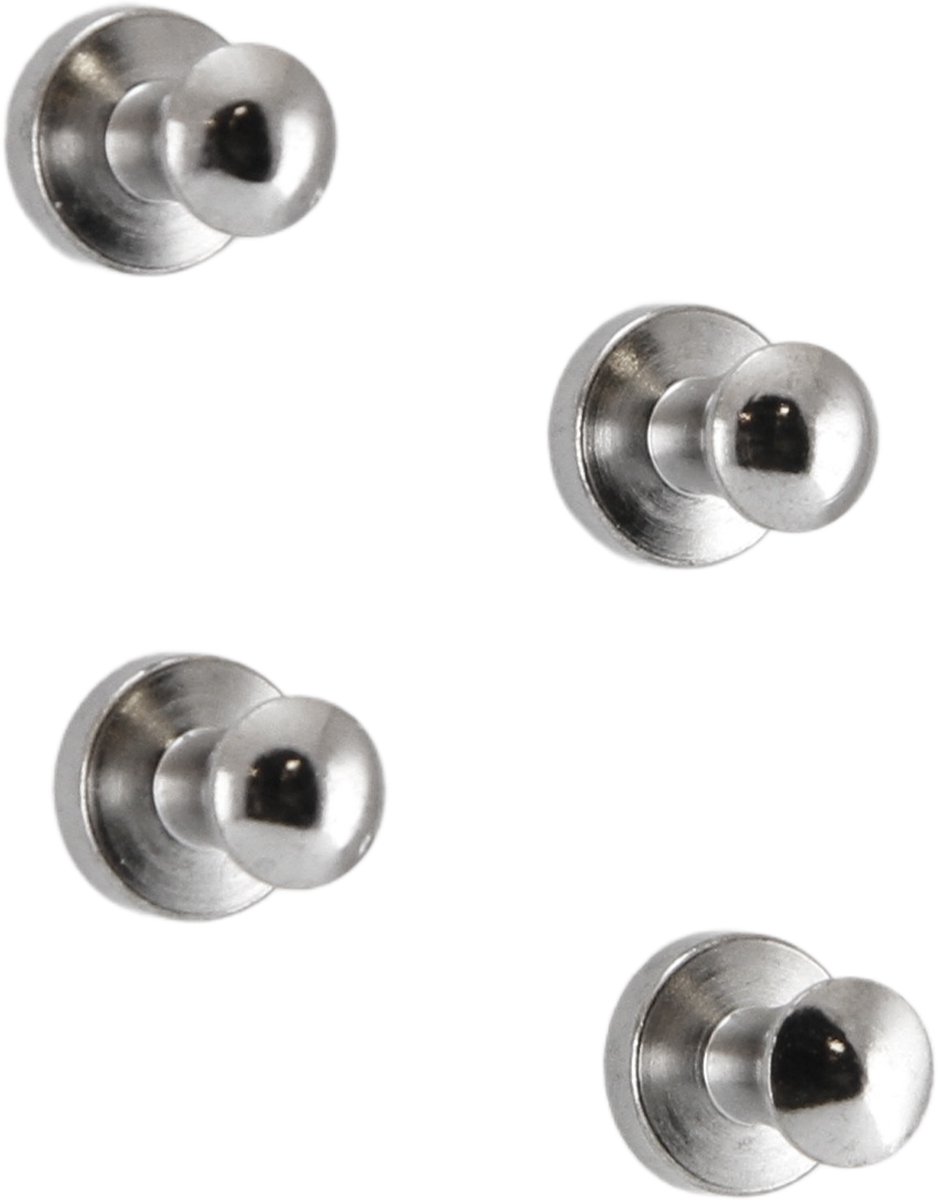 Magneet Pion Zilver - 4 Stuks - Kamer26