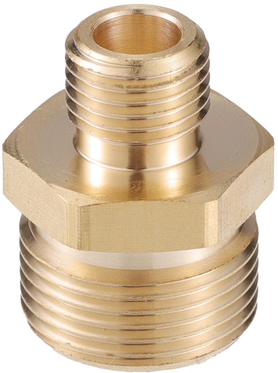 Hogedrukreinigeradapter van Messing 1 Stk Universeel G1/4" naar M22x1.5