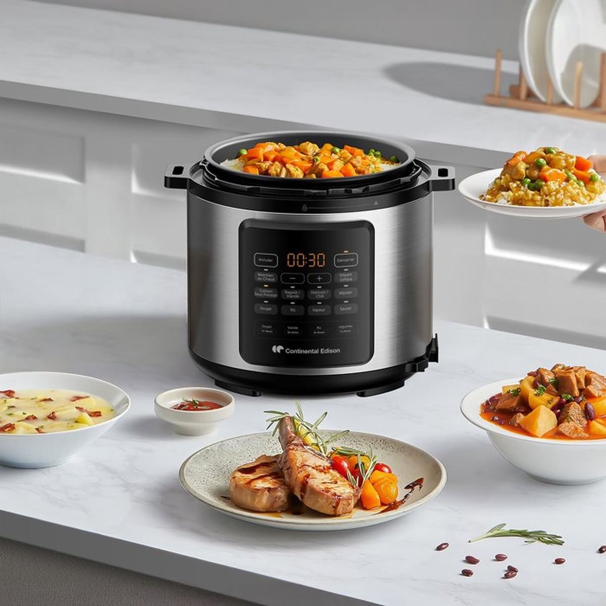 Continental Edison – CEMCSP10006L – Multicooker – Druk – 6 liter – foto 6