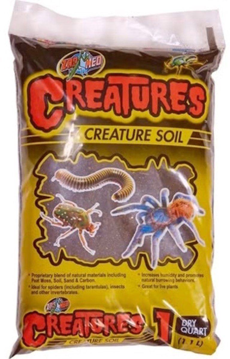 Zoo Med Creature Soil natuurlijke terrariumbodem 1,10 liter voor insecten en spinnen
