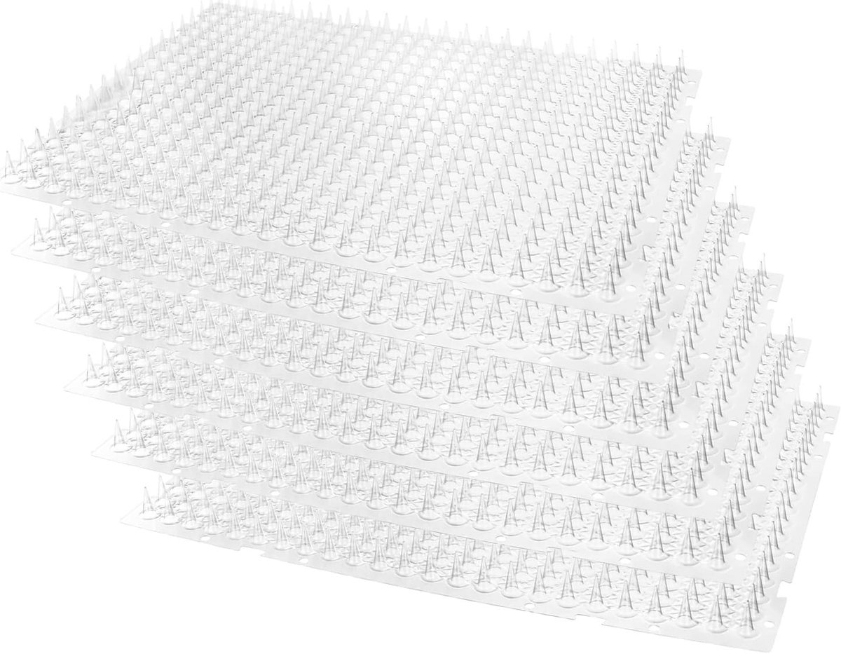Set van 6 Transparante Kat Afschrikmatten 34x42 cm, Mat met Spijkers voor Binnen en Buitengebruik, Dierenbescherming en Kattenafschrikking