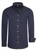 Italian Style - Heren Overhemd - Antraciet Navy - Casual - Style-Italy