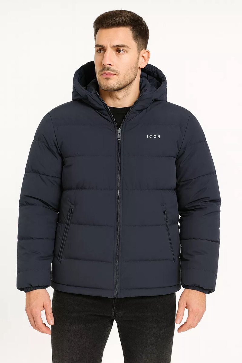 Winterjas Heren - ICON - Steekzakken - Navy