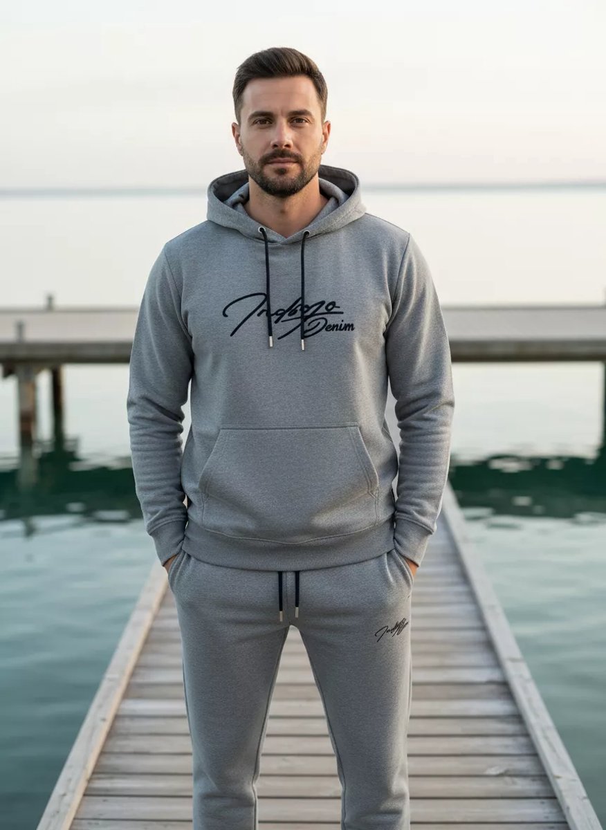 Indigo Denim - Joggingpak Heren Jongens - SALE - Lichtgrijs