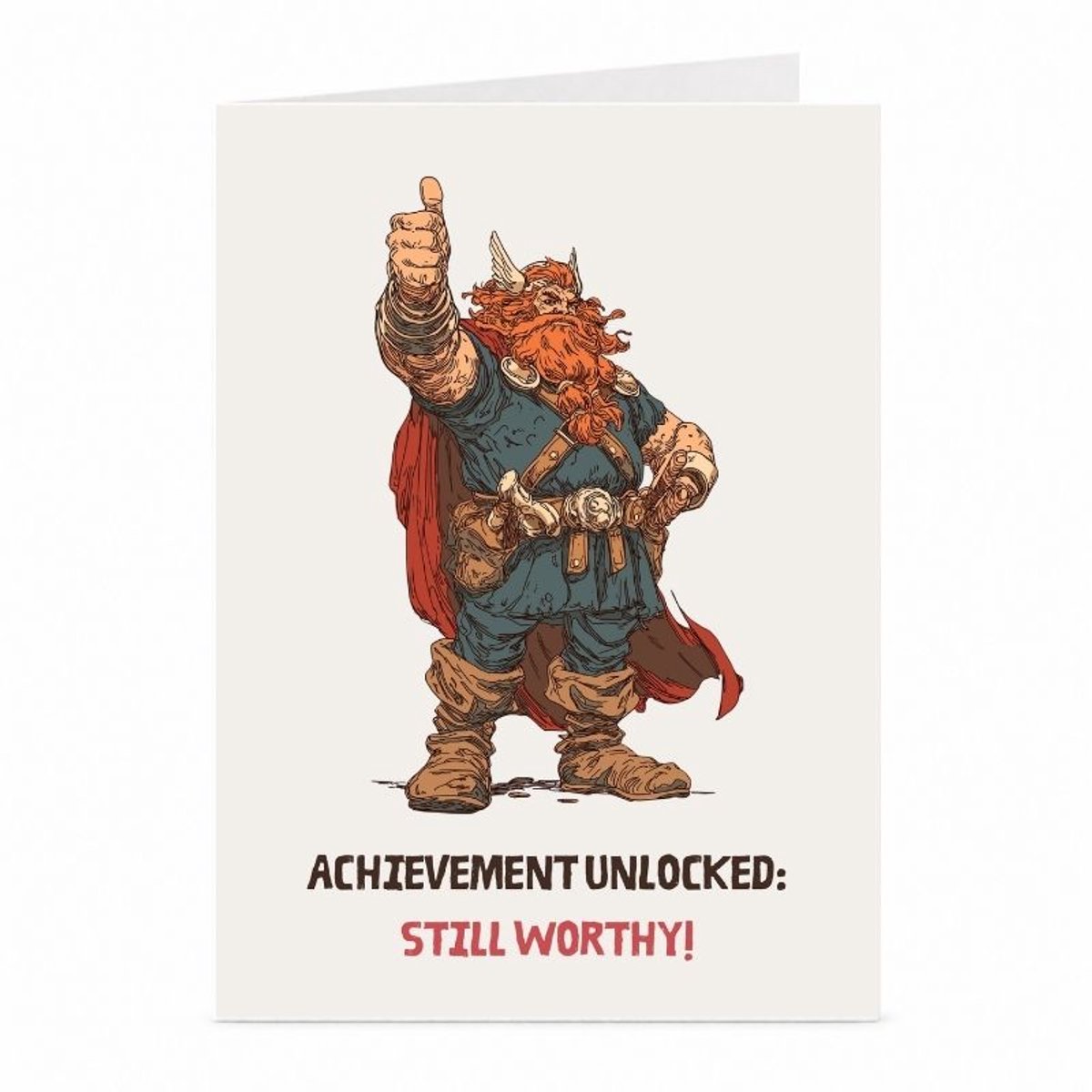 Thor - Motivatiekaart - JustTheCardGuy - A6 met envelop