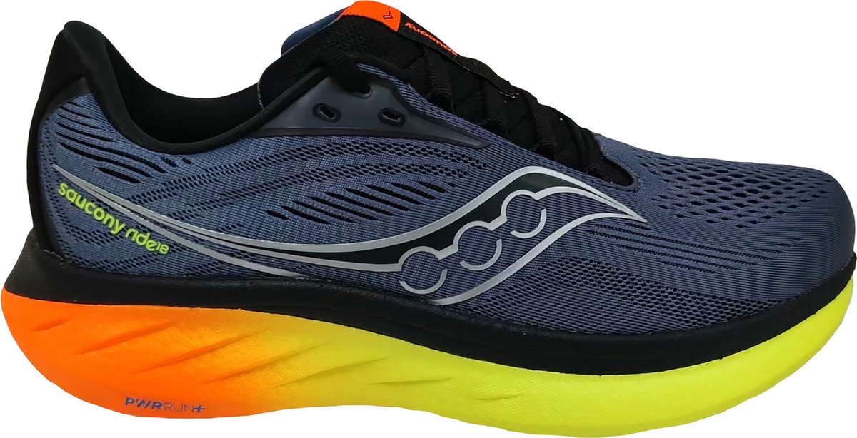 SAUCONY - SAUCONY RIDE 18 - 44,5 - Shadow/vizi grisfonce