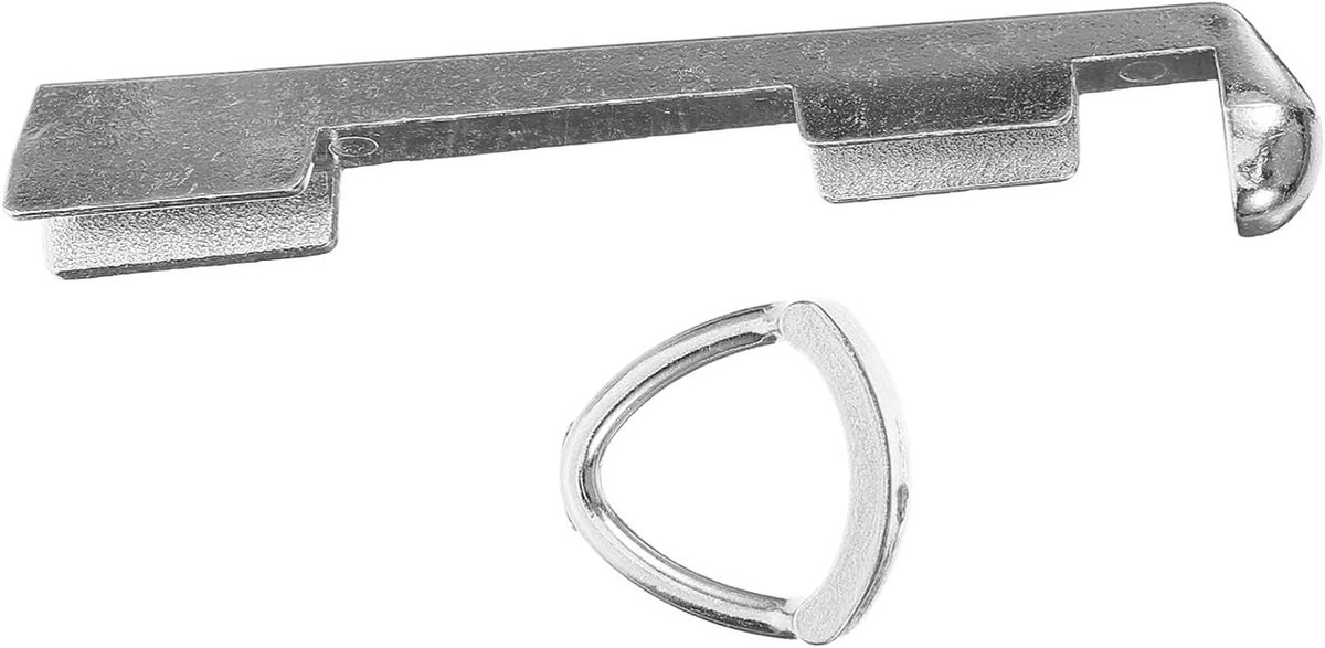 Poolstok Reparatiegereedschap - Keu Tipklem - Biljart Onderhoud - Aluminium Constructie - 11cm Lengte - Zilverkleurig
