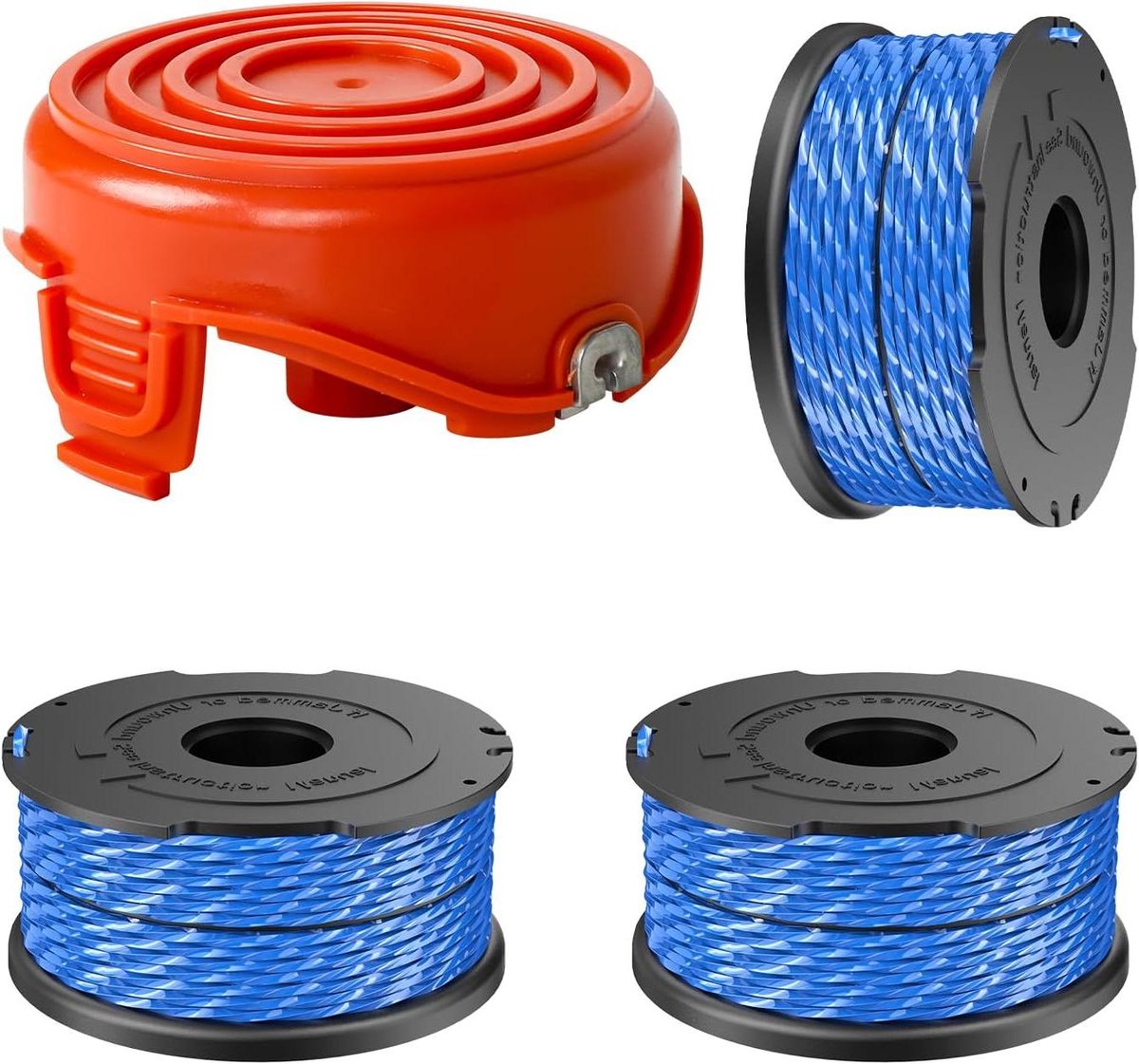 Trimmer Spoelen Set - Grasmaaier Accessoires - Onkruid Verwijderen - Eenvoudige Installatie - 3 Spoelen 1 Deksel - Niet Gespecificeerd